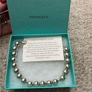 Ball Bracelet in Silver, 10 mm  8.25”